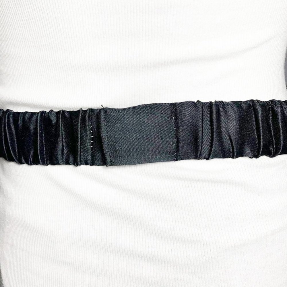 VINTAGE MILOR Art Deco Wide Stretchy Beaded Belt - Picture 5 of 7